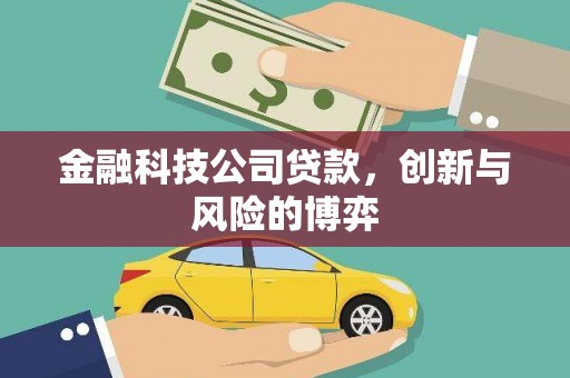 惠安金融科技公司贷款，创新与风险的博弈