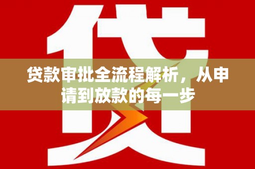 聂荣贷款审批全流程解析，从申请到放款的每一步