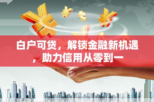 太子河白户可贷，解锁金融新机遇，助力信用从零到一