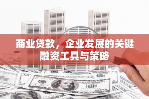 张店商业贷款，企业发展的关键融资工具与策略