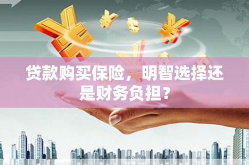 东胜贷款购买保险，明智选择还是财务负担？