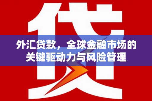 德清外汇贷款，全球金融市场的关键驱动力与风险管理