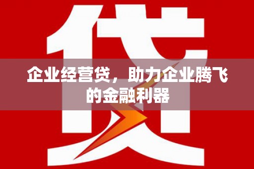 嘉兴企业经营贷，助力企业腾飞的金融利器