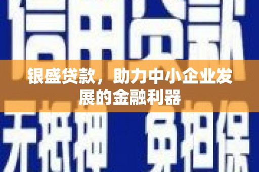 印台银盛贷款，助力中小企业发展的金融利器