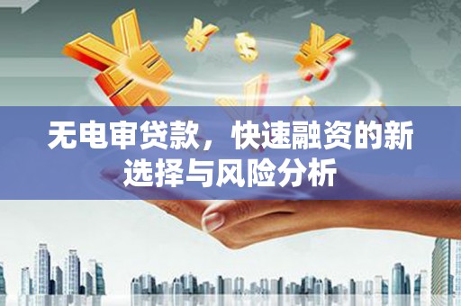 张湾无电审贷款，快速融资的新选择与风险分析