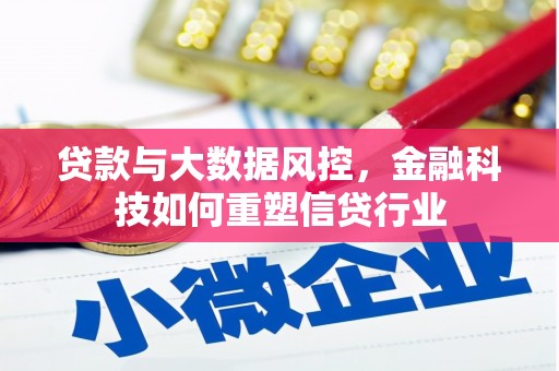 新兴贷款与大数据风控，金融科技如何重塑信贷行业