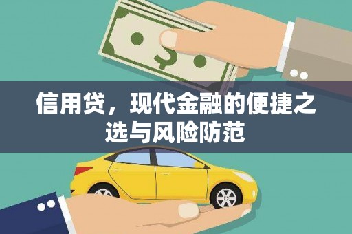 钢城信用贷，现代金融的便捷之选与风险防范