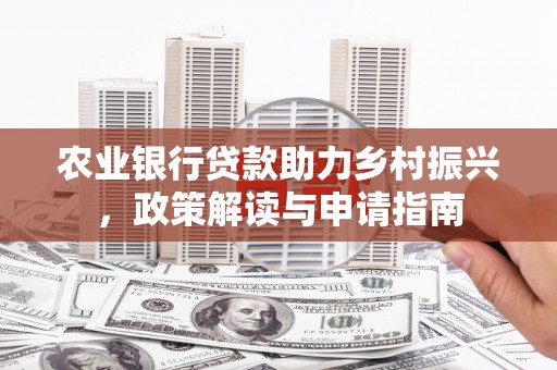 巴青农业银行贷款助力乡村振兴，政策解读与申请指南